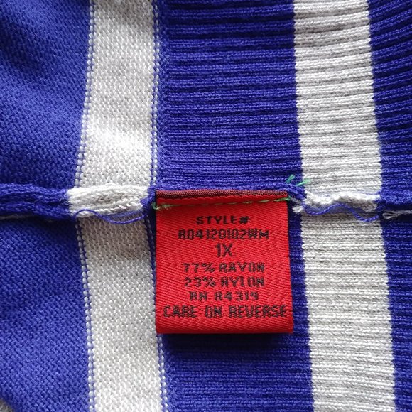 RED WOMAN Striped Sweater - Picture 8 of 9